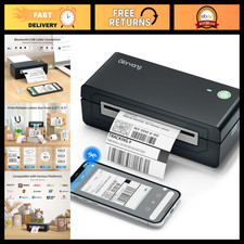 Bluetooth Thermal Shipping Label Printer - 4x6 Inkless Wireless Label Maker for