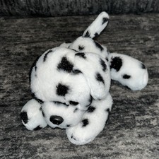 Aurora Dalmatian Puppy Dog Plush 7" Stuffed Animal White Black Spots