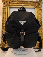 Prada Backpack Size Small In Black Nylon Vintage