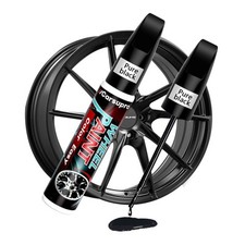 Gloss Black Wheel Repair Kit  Touch Up Paint Pen for Rim Scratches  Curb Ra...