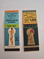 Lot Of 2  PIN-UP KEYHOLE DESIGN GIRLIE MATCHB...