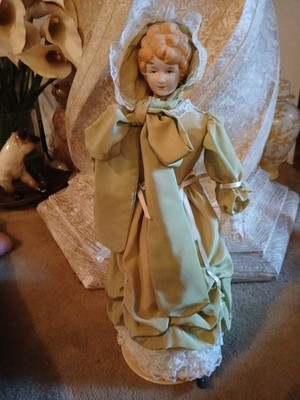 18'' Porcelain Doll with Outfit.