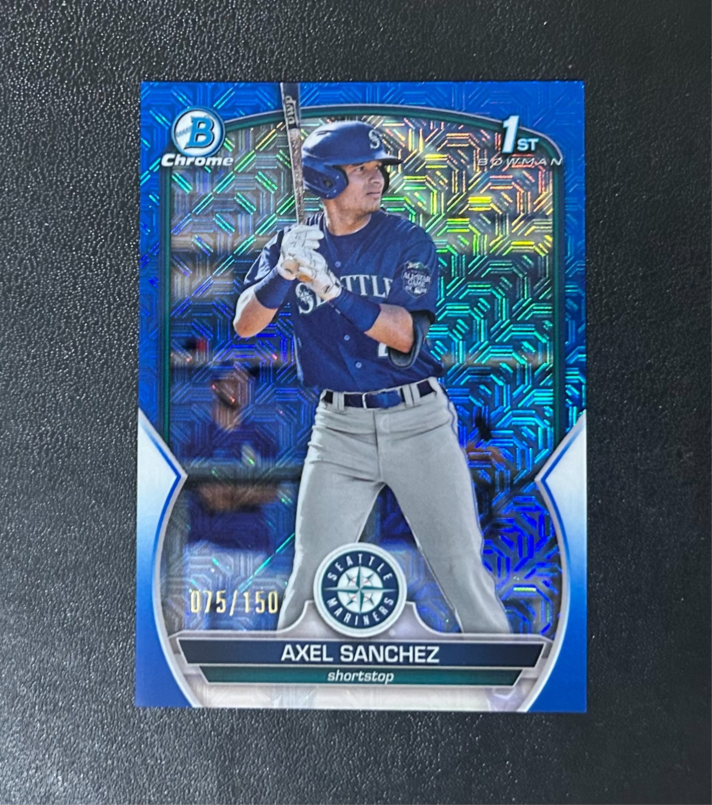 2023 Bowman Chrome Axel Sanchez 1st Rookie RC Blue Mojo Refractor /150 #BCP-73