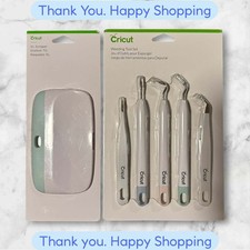 Cricut 2004233 Weeding Tool Set 5 Pieces  Cricut XL Scraper Mint BRAND NEW SHIP