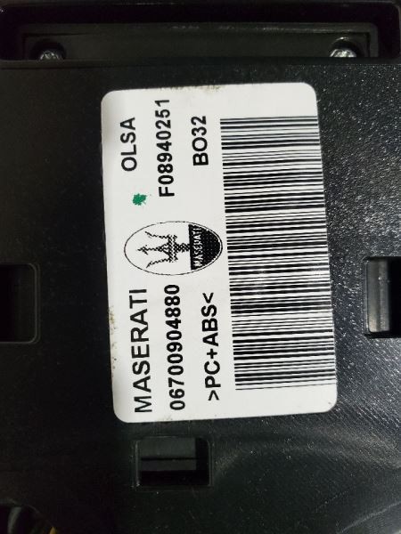 2017 Maserati Levante OEM Black Overhead Roof Console 06700904880