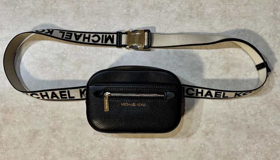 Michael Kors Jet Set Small Pebbled Leather Belt Bag - Image 2 of 4