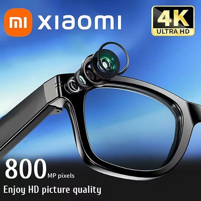 Xiaomi 4k Smart AI Bluetooth Glasses HD 800W pixel Shooting Waterproof Camera...