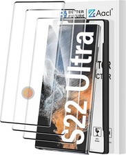 3 3 Pack Samsung Galaxy S22 Ultra 5G Screen Protector Camera Lens Protector, A
