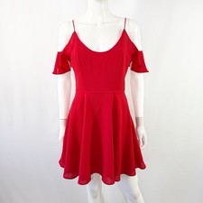 Kimchi Blue Urban Outfitters Red Mini Dress Size 4 Formal Party Holiday Lovecore