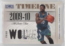 2009-10 Playoff National Treasures Timeline Materials 21/25 Jonny Flynn #6 3s6