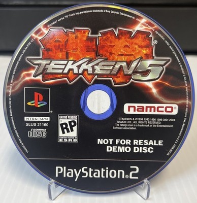 Tekken 5 Demo Disc Only Sony PlayStation 2 Black Label PS2 fighting game NAMCO