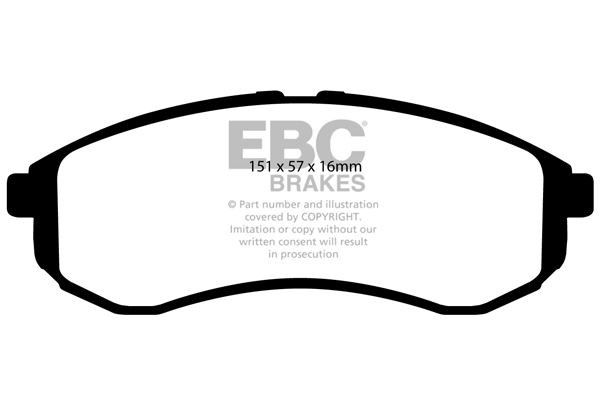 EBC DP41481R BRAKE PAD SET DISC BRAKE Front