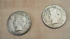 Peace Silver Dollars - Lot of (2) Two - Circulated