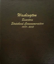Dansco 7143 Coin Album For US Statehood Quarters P&D 1999-2008 New Free Post