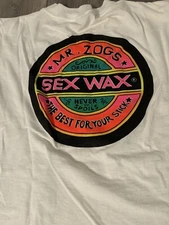 Vintage Rare 1980s Mr Zogs Sex Wax Surf Surfing Skate T Shirt USA Cotton Small