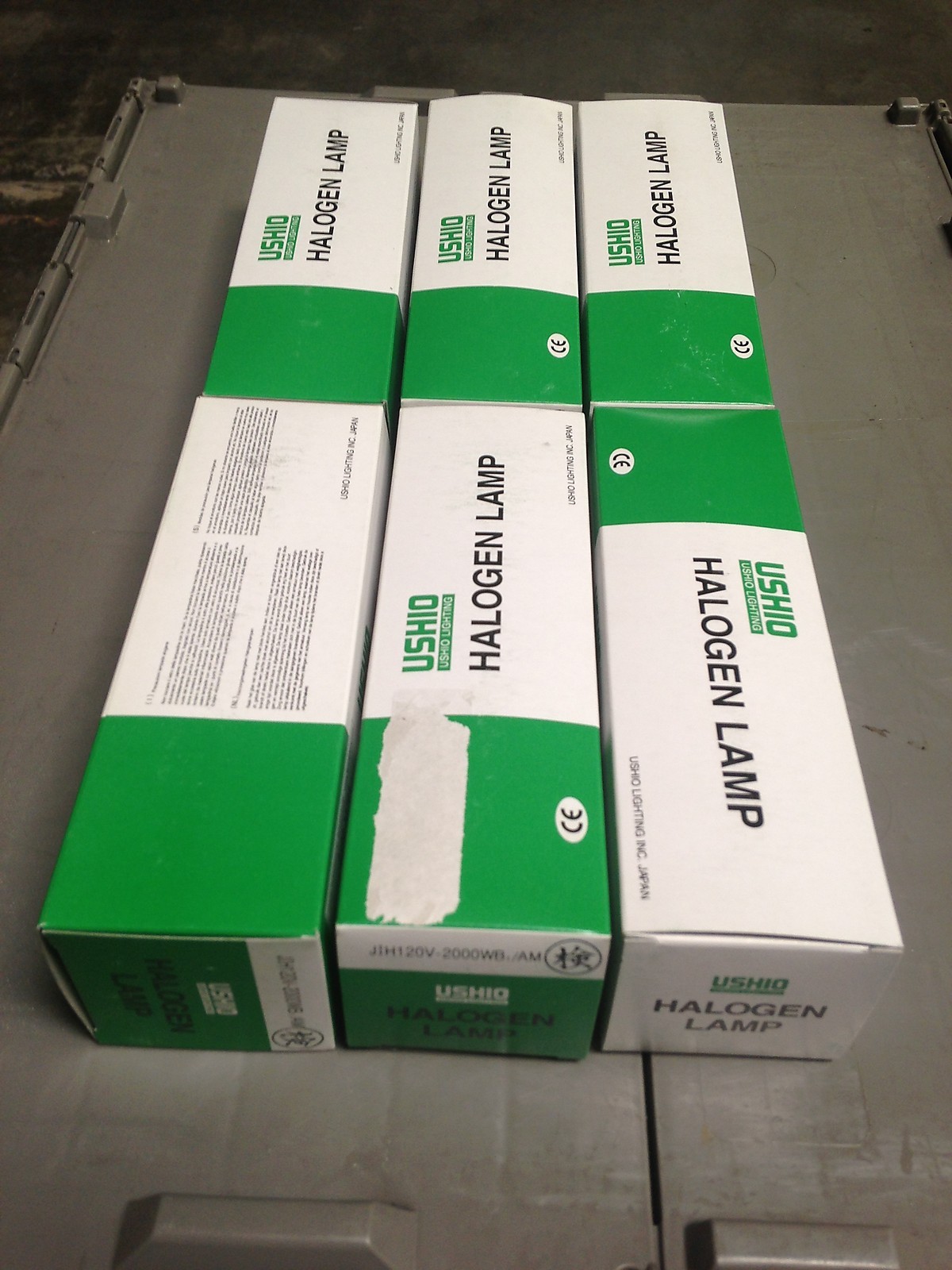 Ushio Halogen Lamp JIH120V-2000W Applied Materials # 0190-35701 ( Lot of 6)