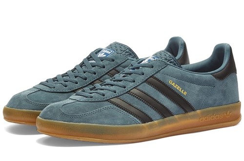 Adidas Originals Gazelle Indoor Hombres Zapatillas Zapatos de hombre EF5754  Azul Core Negro | eBay