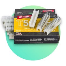 Arrow  T59 Insulated Staples Clear 6 x 6mm 1/4in x 1/4in Box 300 - ARR591168