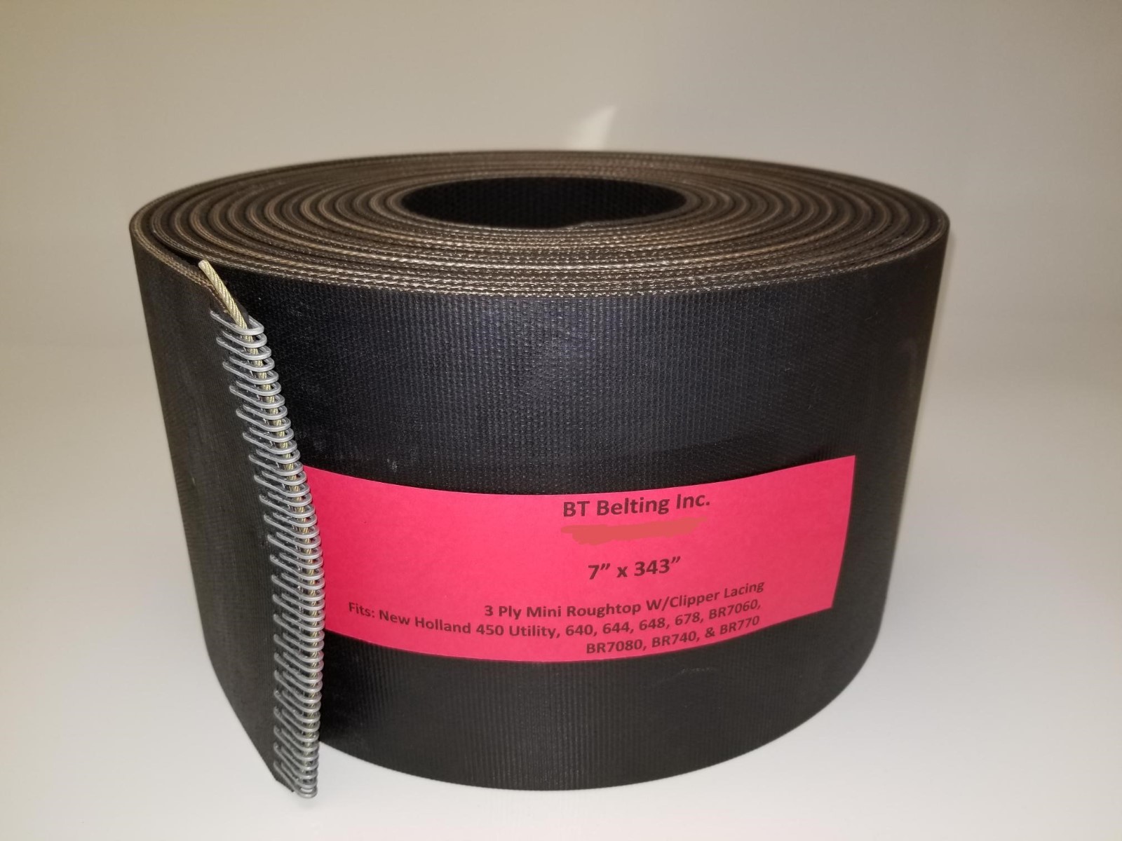 New Holland 644 Round Baler Belts Complete Set 3 Ply Mini Roughtop w