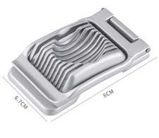 Vollmetall-Eierschneider mit 10 Edelstahl-Drähten, auch für Gemüse