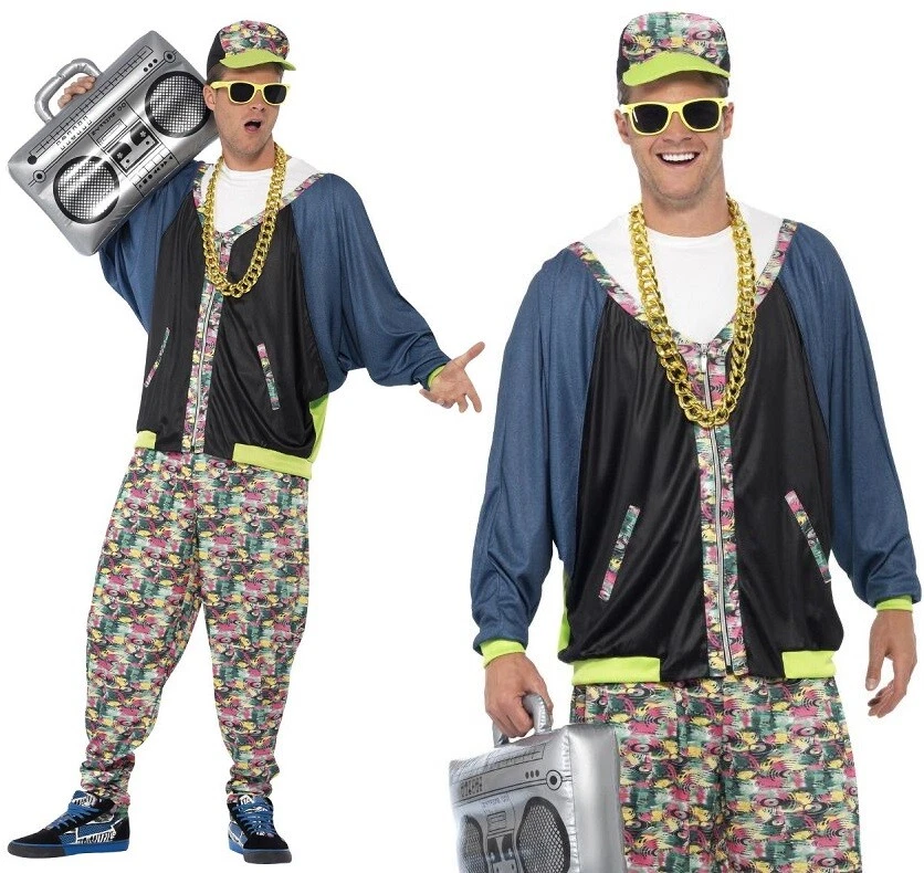 80s 1980s Hip Hop Fancy Dress Costume 90s 1990s Break Dancer