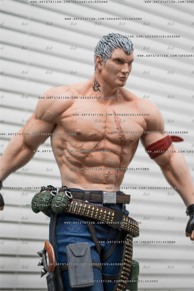 Tekken Bryan Fury 3D Printing Unpainted Model GK Blank Kit Figure