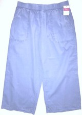 FRESH PRODUCE XS PERI BLUE Beachcomber Cotton Sheeting Capris 59 NWT