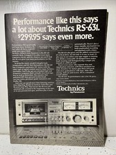 Technics - RS-631 Cassette Deck - Original Magazine 1978 Rare