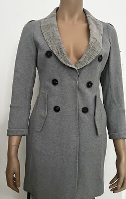 Brunello Cucinelli Luxus Trenchcoat  Longblazer Seide und Leinen Gr.34/36