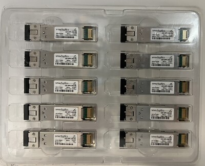 CIS SFP-10G-SR SMARTOPTICS 10G SR SFP+ 850NM OPTICAL TRANSCEIVER LOT OF 10 NEW  