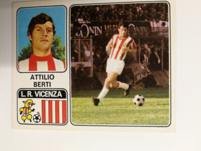Attilio Berti Nr. 176 Panini Fußballspieler Figur 1972 1973 Hervorragend