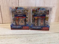 World s Smallest Micro MOTU Action Figure He-Man and Teela Mini comic book NEW