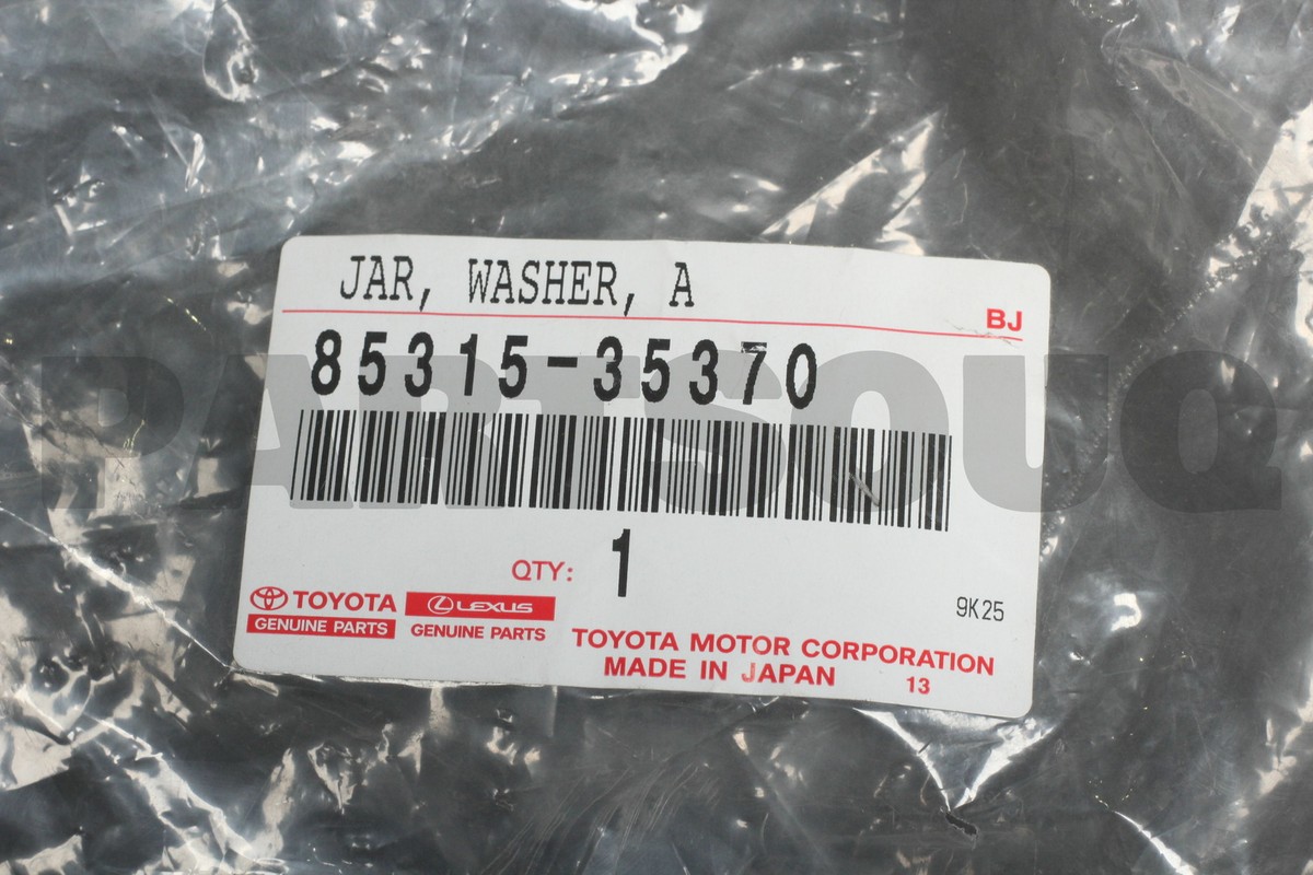 8531535370 Genuine Toyota JAR ASSY, WINDSHIELD WASHER 85315-35370  