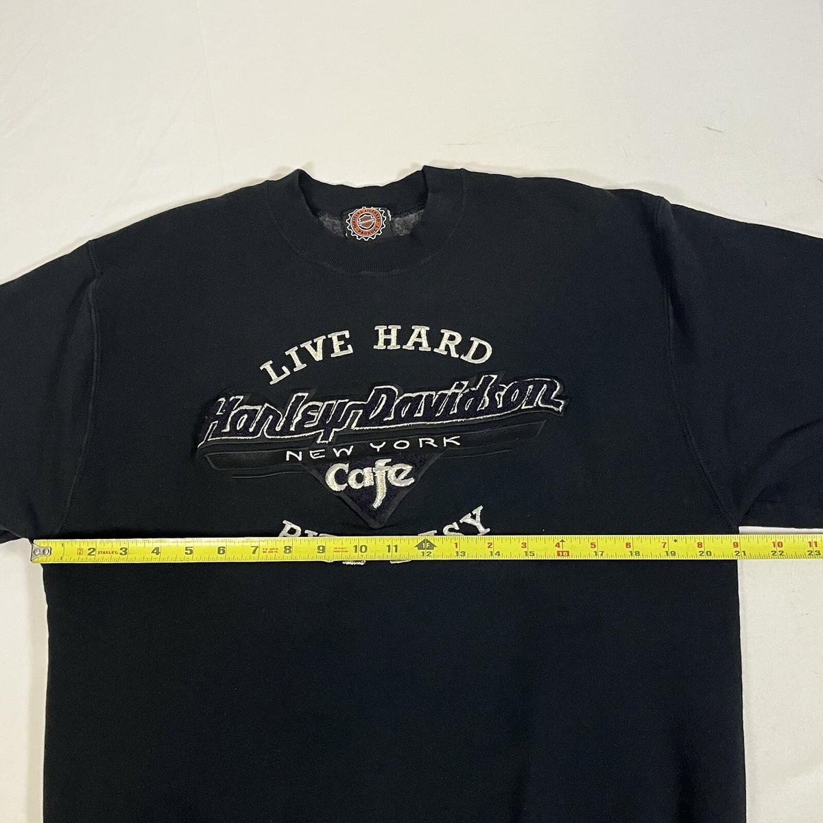 ののん Vintage Harley Davidson Cafe Sweatshirt New York NYC Sweater 90s