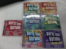 PARTY TYME KARAOKE CDs, 7 DISC LOT, LARGE VARIETY - USED
