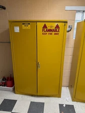flammable storage cabinet used