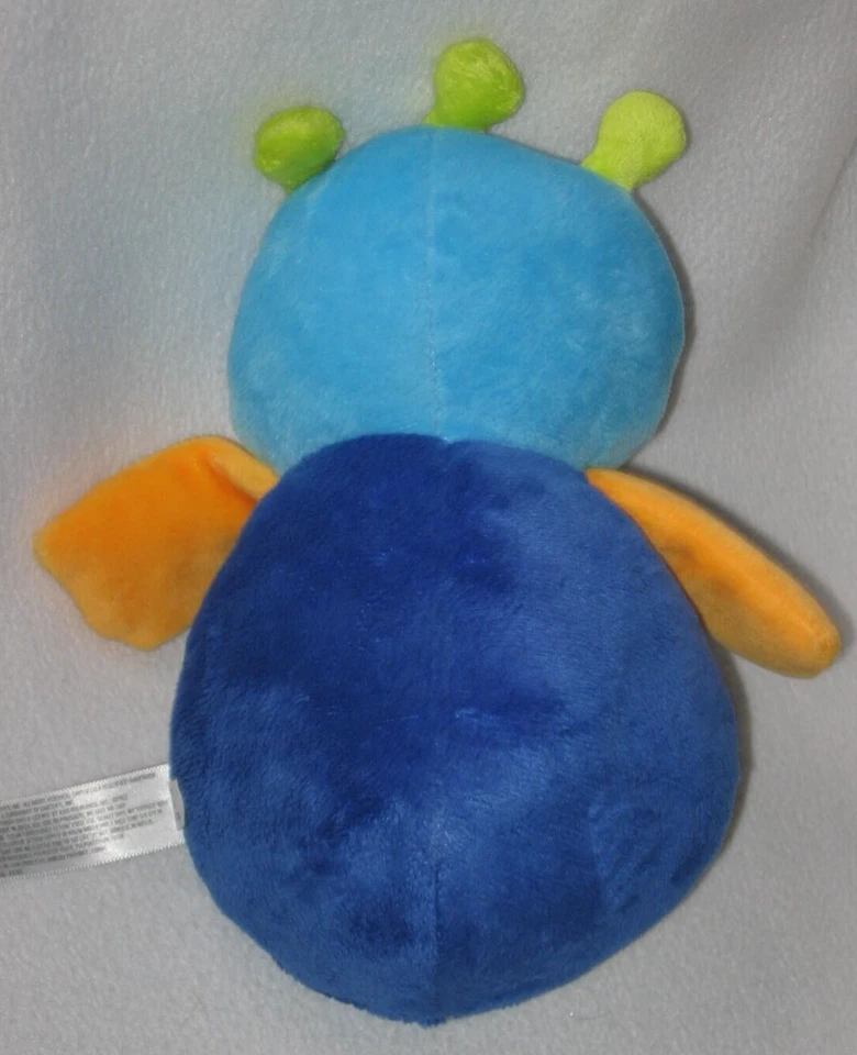 Carters Blue Alien Monster 3 Ojos Peluche Bebé Lovey Chime 63203 Foto 4 de 4