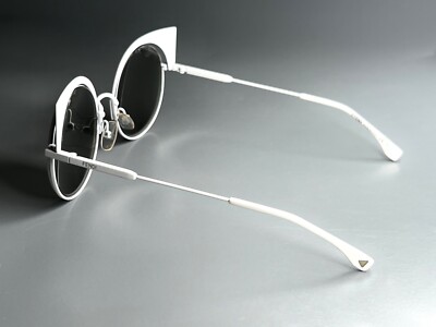 FENDI FF0177/S Sunglasses Round Matte Frame White 135mm New  display picture 1