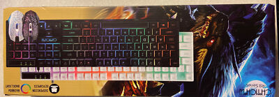 CHONCHOW R8 Series LED Backlit Wired Gaming Keyboard, Mouse & Mousepad Combo NIP