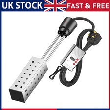 Electric Immersion Heater Bucket Water Heater Household Thermostat Heating Kit