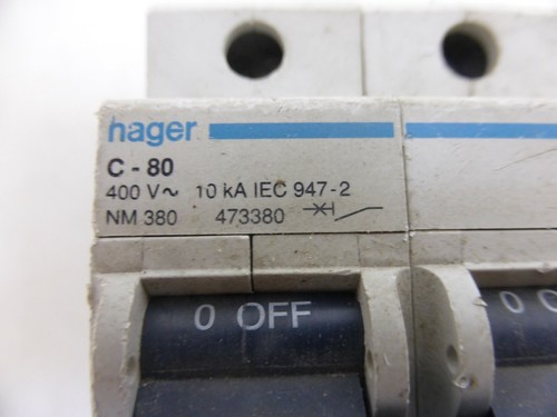 hager Leitungsschutzschalter C-80 400V~ - Bild 3 von 9