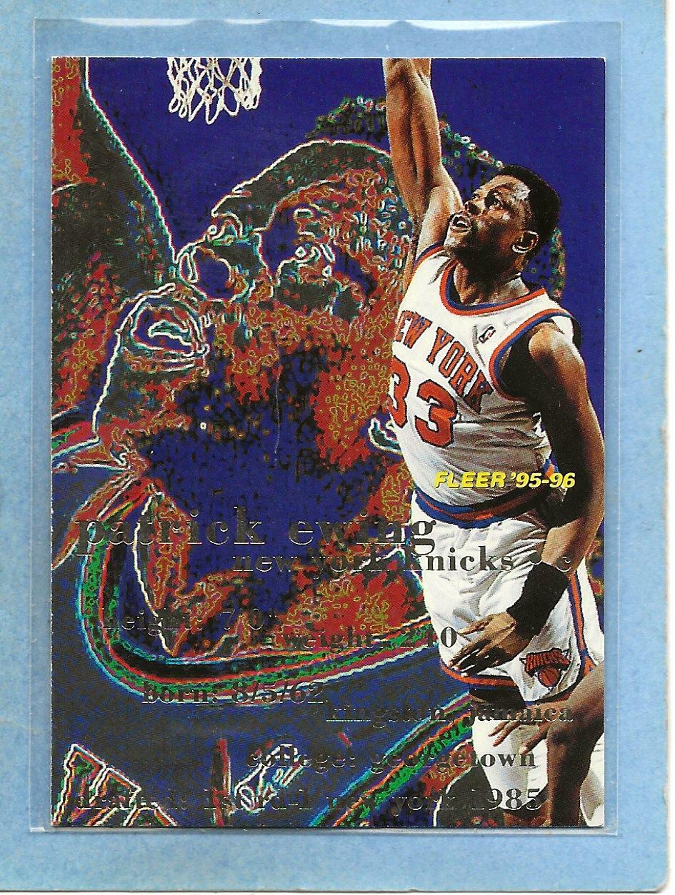 PATRICK EWING - 1995-96 Fleer - #120 - Knicks - $1 Shipping - MINT