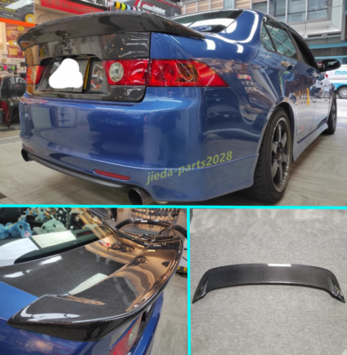 For Acura TSX Accord CL7 CL9 Real Carbon Fiber Rear Wing Trunk