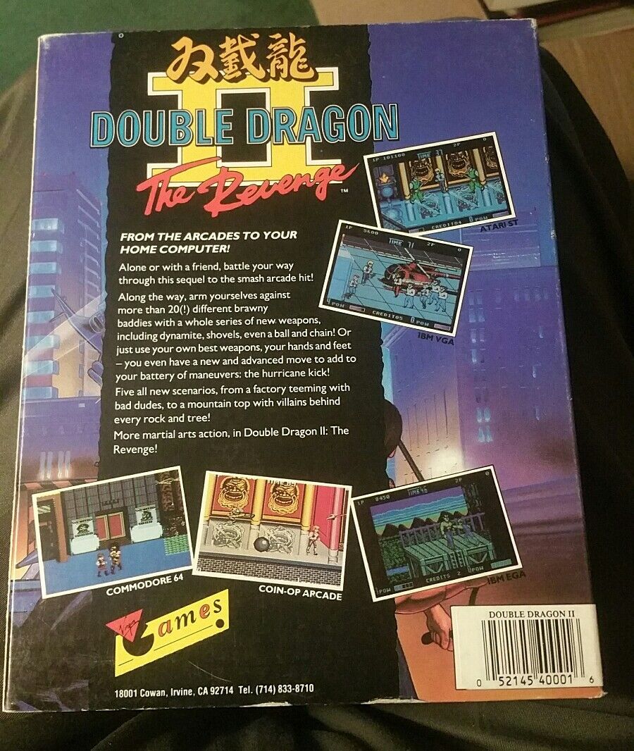 Double Dragon II Nintendo NES Original Game For Sale