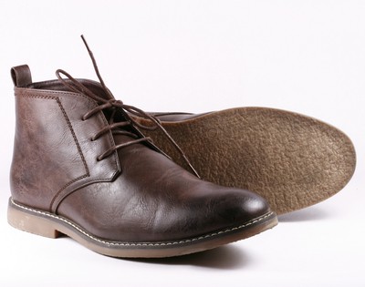 mens chukka boots dark brown