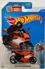 2016 🔥 HOT WHEELS 🛞 DUCATI 1199 SUPERLEGGERA 1/5 HW MOTO # 131/250 ORANGE