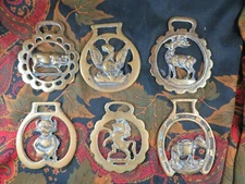 Lot of 6 English Brass Horse Brass Bottle Opener Animal Decapsulators