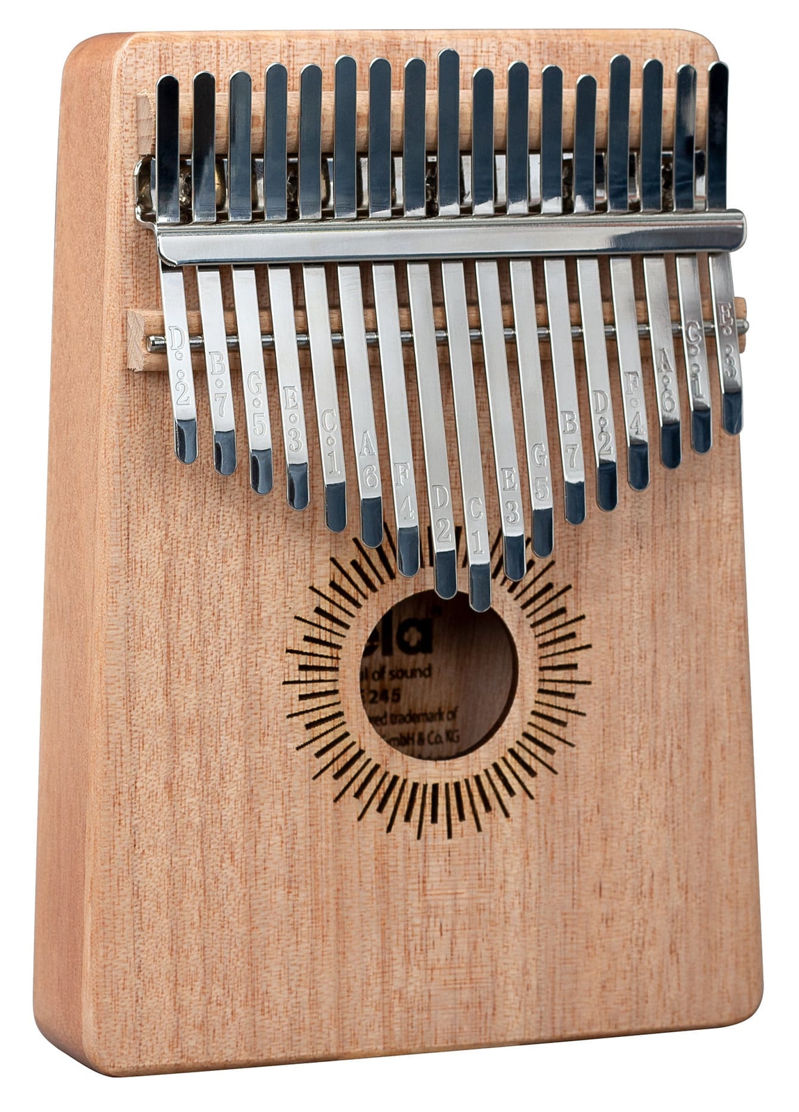 Sela SE 245 Kalimba C Dur Mahagoni Natur 17-тонное пианино для больших пальцев Daumenklavier 9990₽