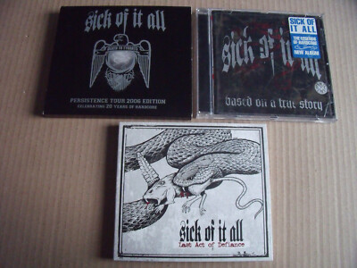 3 x Sick Of It All - Last Act Of Defiance, Based On A True Story, Death To Tyran