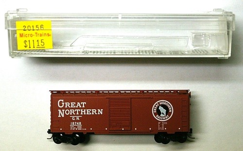 Coche de circo MTL Micro-Trains 20156 Great Northern GN 18748 40 pies puerta única  | Zustand: New